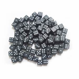 Mini Dados de 8 mm, Seis Caras, Blanco y Negro, Nuevo Diseño, Pequeños Dados Cuadrados de Plástico, Coloridos, Cubos Miniatura de 8 mm - Product Image 4