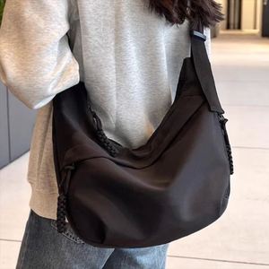 Sac bandoulière léger en nylon personnalisable DIY, imperméable, style messager, sac hobo, sac à bandoulière classique avec fermeture éclair, unisexe, hiver - Product Image 4