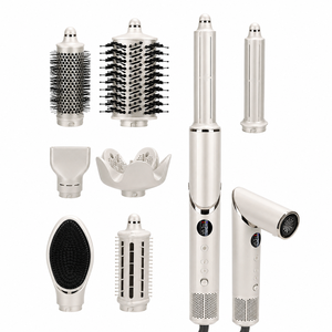 Luxuriöser 8-in-1 Haartrockner Professioneller Hochgeschwindigkeits-Ionen-Multistyler Automatischer Lockenstab Haarstyling-Tool für Schnelles Trocknen und Volumen - Product Image 2