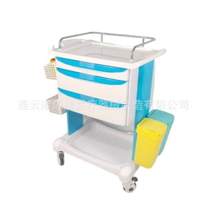 รถเข็นส่งยาไม่เจีย แบบสามลิ้นชักอเนกประสงค์ สำหรับใช้ในโรงพยาบาล - Product Image 3