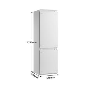 Réfrigérateur <span class=keywords><strong>encastrable</strong></span> ultra-plat 232L, 540mm, congélateur bas sous comptoir, No Frost, R600a, blanc, CE CB RoHS EMC, compact - Product Image 3