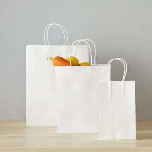Kunden spezifisches Logo und Muster White Paper Bulk-Geschenkt üten für kleine Unternehmen einkaufen