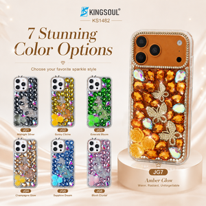 เคสโทรศัพท์หรูหราประดับคริสตัลและเพชรเทียม พร้อมตกแต่งลายดอกไม้ ป้องกันการกระแทก ผลิตจาก TPU ใส สำหรับ iPhone Samsung Motorola Google - Product Image 3