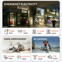 Hwasdan 3,5kW 4-Takt DC Mini Offener Rahmen Benzin-Inverter-Generator mit Automatischem Start und Seilzugstarter