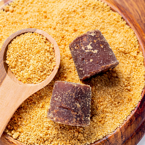 Nouvelle récolte de poudre de canne non raffinée, édulcorant naturel doré non raffiné, poudre de gur de canne indienne nouvelle saison, jaggery de canne indienne premium - Product Image 1