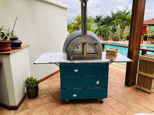 Muebles para Barbacoa de Exterior Gabinete Modular para Cocina de Exterior Tipo Green Egg Acero Inoxidable 304 316 con Horno de Pizza - Product Image 6