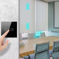 Interrupteur EU UK pour Volet Roulant, Panneau Tactile, Télécommande, Produits Domotiques Intelligents Tuya, Commutateurs Muraux WiFi pour Rideaux