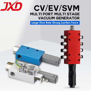Generador de vacío multipuerto | Bomba eyectora de vacío industrial de alto flujo de aire de bajo ruido y gran flujo - Product Image 6