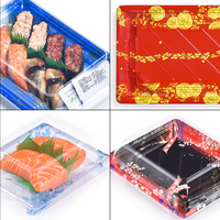 Boîte à sushi Sunzza Boîte à mochi à 1/2/4/5/8/9/12 compartiments Boîte à nourriture japonaise Bento Sushi Boîte à emporter