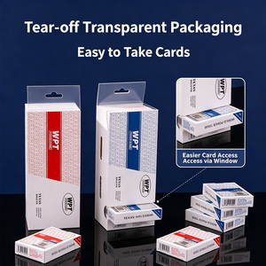 Cartes de <span class=keywords><strong>poker</strong></span> Texas en PVC éco-épaissi, mat, grand format, étanches, lavables, anti-roulement, lisses, pour un mélange optimal, en boîte - Product Image 3