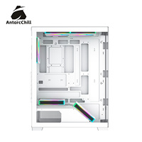 Boîtier PC AntarcChill White Full Tower à double compartiment, compatible E-ATX ATX MATX ITX, radiateur 240, USB 3.0