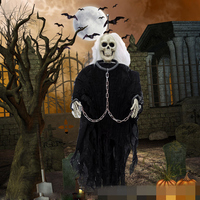 Horreur fantôme ensemble accessoires pour hommes femmes Cosplay fête Halloween atmosphère terrifiante scène décoration chambre jeu d'évasion