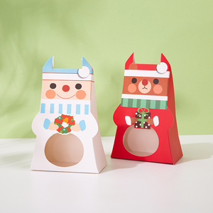 Popular Christmas creative cartoon candy biscuit box cake packaging carton