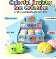 Jouet Squishy Mignon en Forme de Boulette de Vapeur Virale, Rebond Lent, Fausse Alimentation, Anti-Stress, Farce Amusante, Cadeau de Fête, 5 à 7 Ans