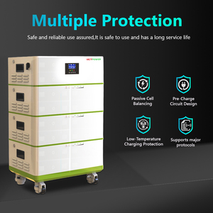 Système de stockage d'énergie solaire empilable Victpower 15 kWh, batterie LiFePO4, pack solaire, onduleur hybride BMS 5-10 kW, hors réseau, IP54 - Product Image 4