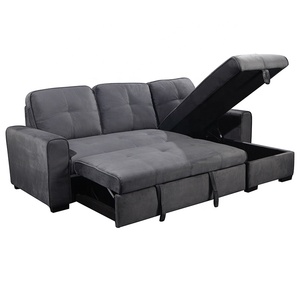 뜨거운 판매 l 모양 소파 recliners 거실 소파 서쪽 느릅 나무 trundle 소파 슬리퍼 홈 - Product Image 1
