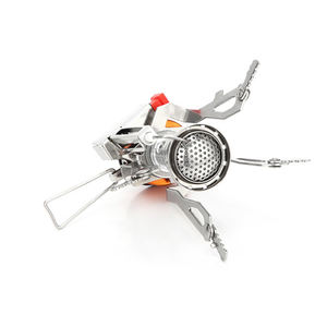 屋外ミニガスストーブポータブル電子点火キャンプハイキングクッカーバーナーピクニック用ポケットガスストーブ - Product Image 4