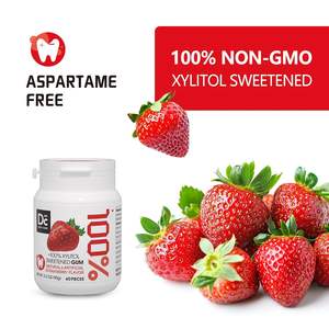 <span class=keywords><strong>Chewing</strong></span>-<span class=keywords><strong>gum</strong></span> <span class=keywords><strong>sans</strong></span> aspartame DC24 DAILY CARE au xylitol, <span class=keywords><strong>sans</strong></span> <span class=keywords><strong>sucre</strong></span>, saveur fraise, <span class=keywords><strong>sans</strong></span> gluten, végétalien, pour la prévention des caries - Product Image 3