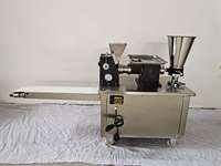 Machine automatique de remplissage de raviolis en acier inoxydable, machine à samosas et empanadas, machine à rouleaux de printemps, avec convoyeur à double alimentation