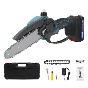 Vetex 21V - Kit de motosierra inalámbrica potente de grado industrial con barra guía de 4 pulgadas, sierra eléctrica portátil recargable para podar árboles - Product Image 5