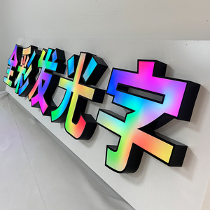 Outdoor Waterproof RGB Full-color Iridescent Illuminated Letter Advertising Logo Customization - Product Image 2