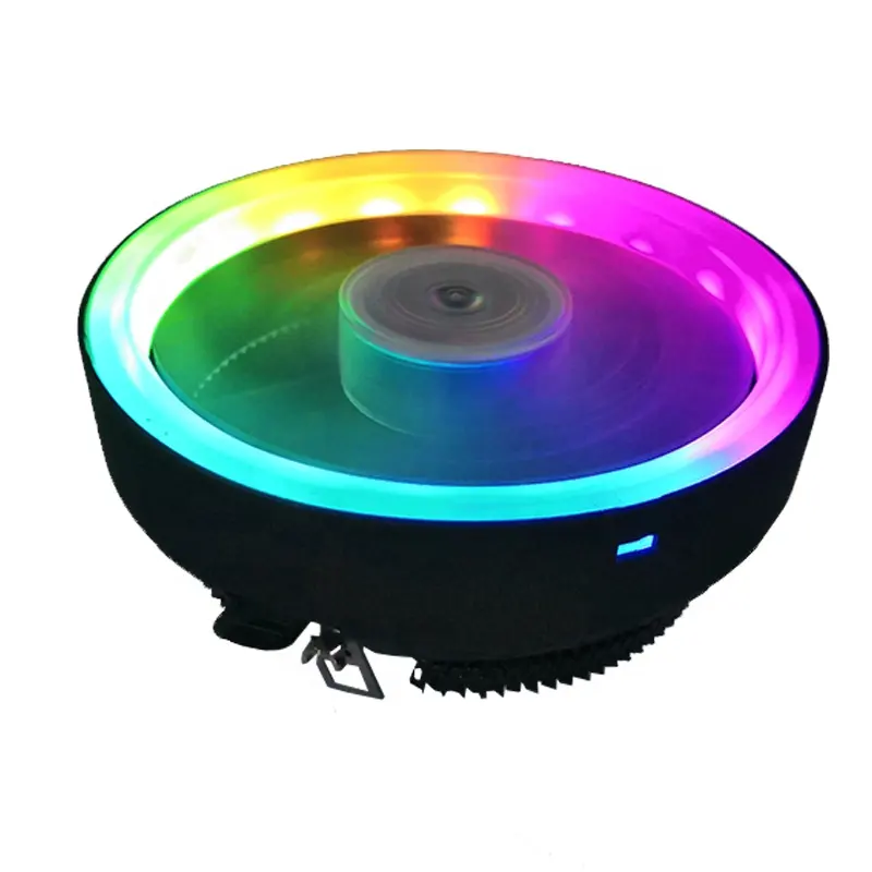 Alto rendimiento de la caja de la PC intel AMD refrigerador RGB LED 12V DC CPU RGB ventilador