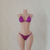 Maillot de bain et tenue de plage personnalisable avec logo, ensemble bikini 2 pièces sexy pour femme avec crop top assorti