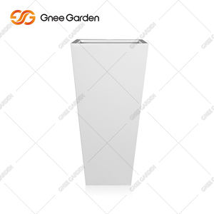 Jardinière carrée en fibre de verre au design moderne et élégant, de style américain, pour une utilisation intérieure/extérieure, pour la maison et le jardin, petits balcons - Product Image 2