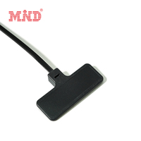 Pita bahan nilon 66 ukuran kustom chip RFID pita label dasi kabel dapat digunakan kembali