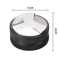Distributeur de café en poudre avec base plate, presse à café espresso à trois fonctions avec base filetée pour distribution