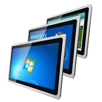 Ordinateur industriel étanche tout-en-un avec écran tactile de 21,5 pouces IP65 Windows/Android/Linux, sans ventilateur, panneau frontal intégré