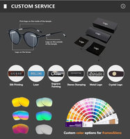 Vente en gros de montures de lunettes optiques rondes classiques en acétate pour hommes et femmes à la mode