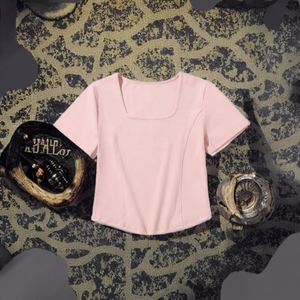 เสื้อยืดสตรีทแวร์ทรงโอเวอร์ไซส์ คอกลม ยูนิเซ็กส์ สีบล็อก ดีไซน์เรียบง่าย สำหรับฤดูร้อน ผ้าฝ้าย 100% คอกลม แขนสั้น - Product Image 3