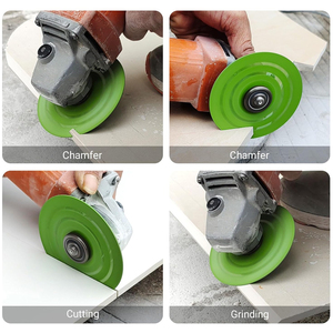Disques de meulage <span class=keywords><strong>diamant</strong></span>és de 4,5/5 pouces, lames de coupe brasées sous vide, lame de scie double face à faible résistance pour carreaux de porcelaine et de céramique - Product Image 6