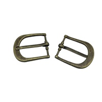 Boucle de ceinture fine en alliage de zinc bronze antique de luxe 26 mm pour sangles en cuir, quincaillerie vintage pour sacs, OEM