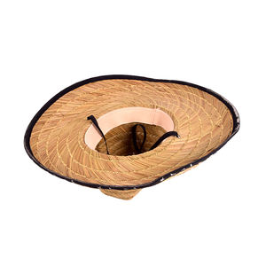 Chapeau de cowboy unisexe en paille rayée marron pour l'été, la pêche en mer et la pêche à la ligne, imperméable, pour la pêche à la <span class=keywords><strong>carpe</strong></span> et les sports de plein air - Product Image 5