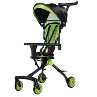 Poussette de bébé magique pliable légère 3 en 1 Conception en PU Caractéristique d'éclairage de voiture multifonction pour les poussettes de bébé de 3 ans