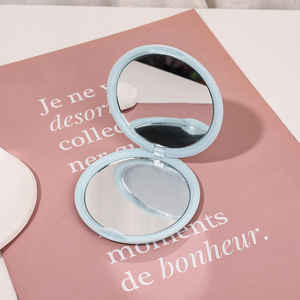 <span class=keywords><strong>2025</strong></span> xách tay cầm tay Ví nhỏ nhỏ gọn gương gấp hai mặt túi tròn gương cho món quà của cô gái - Product Image 4