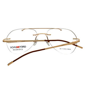 กรอบแว่นตาไร้ขอบรุ่น Grey Jack รุ่น SF9014 ดีไซน์เรียบง่าย วัสดุโลหะ สวมใส่สบาย เหมาะสำหรับผู้ใหญ่ทั้งชายและหญิง - Product Image 1