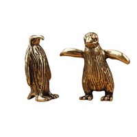 Figurines de pingouins en laiton, petites statues de pingouins pour la maison et le bureau