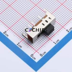 SS13E05L3 Slide Switch Through hole Component (THT) Switch Single Pole Three Throw Rectangle Pin Header PC Pin 16.6mm - Product Image 1