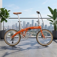 Vélo pliant Premium 451 20 pouces en alliage d'aluminium avec pédalier 53T, 120 clics, 10 vitesses, frein à disque hydraulique, à faible coût