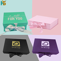 Boîte-cadeau en carton rigide de luxe avec couvercle magnétique, impression de logo personnalisé, pour l'emballage de cadeaux de mariage ou de fêtes