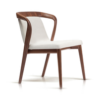 Chaise de salle à manger nordique en bois massif, chaise de négociation moderne et simple, fauteuil de loisirs