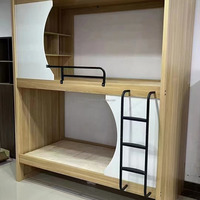 Lits superposés en panneaux de bois massif modernes pour hôtels, appartements, écoles, chambres - Conception durable et écologique