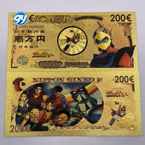 9 Designs UFO Robot Grendizer Goldorak <span class=keywords><strong>Anime</strong></span> Japonais Classique Alcor Phenici Hikaru Great Vega Billet de Banque Doré pour Souvenir d'Enfance - Product Image 5