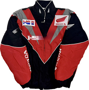 Giacca da Corsa Personalizzata Plus Size per Uomo, Ricamo 3D, Chiusura con Cerniera, Stile Americano, in Poliestere, Modello F1 - Product Image 6