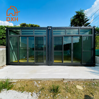 Appartement miniature de luxe personnalisé en conteneur, maison mobile moderne préfabriquée en acier léger, design modulaire contemporain rapide