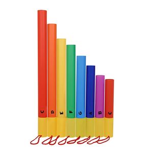 Tubos de Sonido Orff Rainbow de 8 Tonos, Instrumento de Percusión, Tubos de Campana de Sonido Alto y Bajo - Product Image 1