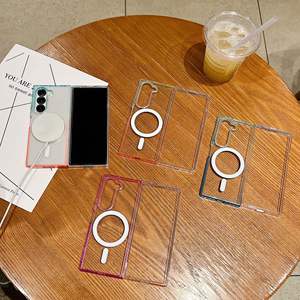 Étui de téléphone magnétique antichoc en polycarbonate rigide transparent dégradé de luxe pour Z Flip 7 6 5 4 <span class=keywords><strong>3</strong></span> - Product Image 4